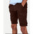 Mens Beige Solid Stylish Cargo Shorts