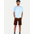 Mens Brown Solid Stylish Cargo Shorts