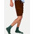 Mens Brown Solid Stylish Cargo Shorts