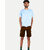 Mens Brown Solid Stylish Cargo Shorts