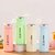 nice white glass water bottle with hand ring 400ml (Set of 1)