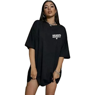                      REVEXO Printed Cotton Blend Multicolor Color T-Shirt For Women                                              