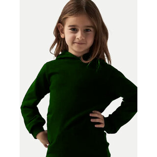                       Girls Solid Teal Hoodies                                              