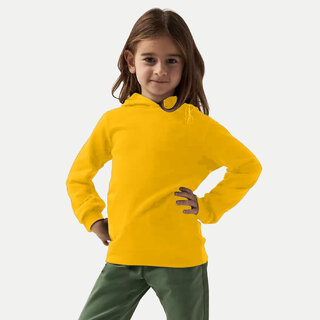                       Girls Solid Mustard Hoodies                                              