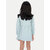 Girls Skyblue Printed Sweat Frock