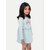 Girls Skyblue Printed Sweat Frock