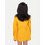 Girls Mustard Printed Sweat Frock