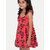 Girls Red Ruffled Dress