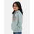 Girls Light Blue Printed Sweat Hoodie