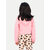 Girls Pink Printed Sweat Hoodie