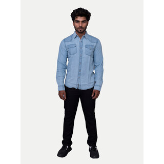 Mens Black Solid Stylish Cargo Pants