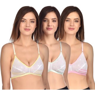                       Lambency India White T-shirt Bra                                              