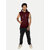 Mens Solid MaroonSleeveless Hoodies