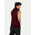 Mens Solid MaroonSleeveless Hoodies