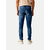 Mens Slim Fit Dark Blue Denim Pants