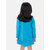 Girls Blue Printed Sweat Frock