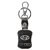 Techpro Leather Chrome Key Chain Key Ring Compatible Scooter And Bikes (Hyundai) Burgundy