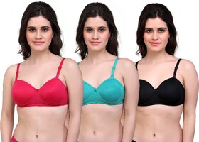 Lambency Red,Green,Black Minimizer Bra