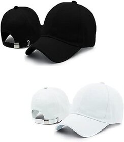 (Pack of 2) Adjustable Baseball Sports Cap Set Combo for Stylish Summer Cap