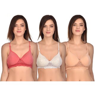                       Lambency Multicolor Front Closure Bra                                              