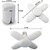 Ultra Bright 4 Blade Fan Shape 28W LED Light Bulb and B22 Holder For Home And Office Pendants (White)
