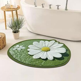 Curved Bath Mat for Round Shower,Diatom Mud Floor Mat with Strong Water Absorption and Quick Drying Foot Mat,Bath Matts for Bathroom Quick Dry Machine Washable,C,40CMx60CM