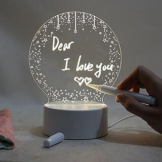                       AMERTEER Personalized DIY Message Board Night Light,USB Powered Table Lamp with Erasable Pen and Remote Control, Office Room Desktop Decoration, Birthdays Gifts for Adults Kids                                              