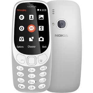 (Refurbished) Nokia 3310 (Dual SIM, 2.4 Inch Display, Grey) - Superb Condition, Like New (Refurbished) Nokia 3310 (Dual SIM, 2.4 Inch Display, Grey) - Superb Condition, Like New