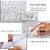 Kitchen Backsplash Wallpaper Stickers Peel  &  Stick Aluminum Foil Wall Paper Self-Adhesive Oil Proof Waterproof Sticker for Kitchen Walls Cabinets Drawers Shelves Heat Resistant Washable Wallpaper