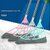 HEMDI 2-in-1 Universal Silicone Magic Bathroom Broom Wiping for Tiles Glass Wiper and Hardwood Floor