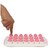 Pack of Easy Push Premium POP-Out Ice Cube Tray with Flexible Silicon Bottom and Cover Lid 21 Cube Trays Stackable Durable and Dishwasher Safe-(Pack of 1)