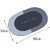 Lina Trading 19 x 31 Non Slip Shower Mat Durable Floor Mat for Toilet Bath Room Oval Blue