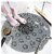 RK Corp Bathroom Mat Non-Slip Suction Cup Round Silicone Bath Blanket Soft Shower Carpet Solid Color Foot Massage Mat Bathtub Bath Horse