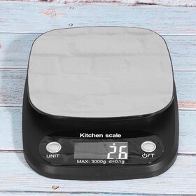 Food Scale, Kitchen Scale G/Lboz/ml/fl.oz Stainless Steel Kitchen Weight Accurate Measurement Data with Nonslip Pad fo