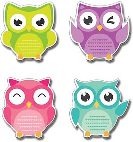 Megavalue Fridge Magnets Refrigerator Stylish Set Cute Owl Design For Home, Kitchen And Office Decoration , Kitchen Organiser Magnet Pack Of 4 (Green, Purple, Pink, Blue) Fridge Magnet Pack Of 4 (Multicolor)