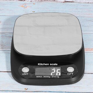 Food Scale, Kitchen Scale G/Lboz/ml/fl.oz Stainless Steel Kitchen Weight Accurate Measurement Data with Nonslip Pad fo