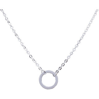                       Simple Circular Ring Pendant Silver Pendant                                              