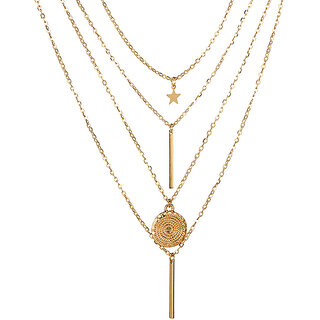 4 Layered Gold Plated Neckpiece 4 Layered Gold Plated Neckpiece