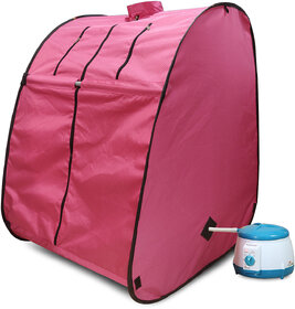 Kawachi Portable Steam Sauna Bath Health and Beauty Spa at Home Pink