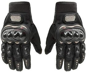 Probiker Full Finger Gloves For Riding, Outdoor,Sport (Black, Large)