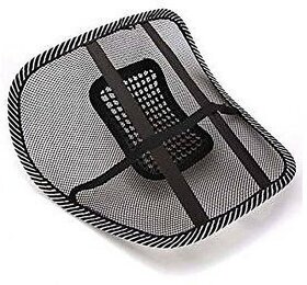 Prachiva Sales Acupressure Chair Back Rest Car Seat Lumber Support Lumbar Support (Black) Back / Lumbar Support