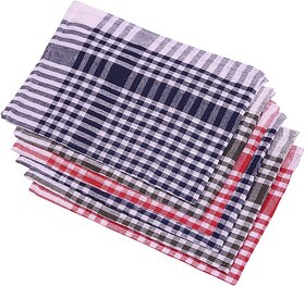 Rise N' Shine Check Napkin Big Multicolor Cloth Napkins (6 Sheets)