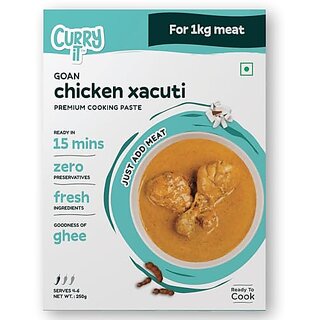 Curry iT Classic Goan Chicken Xacuti Premium Cooking Paste 120gm Curry iT Classic Goan Chicken Xacuti Premium Cooking Paste 120gm