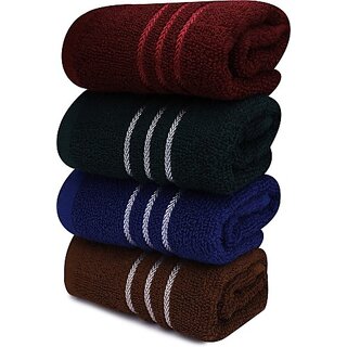                       Pva Multicolor Cotton Hand Towels Set Of 4 Hand Napkins | Kitchen Towels Multicolor Cloth Napkins (4 Sheets)                                              