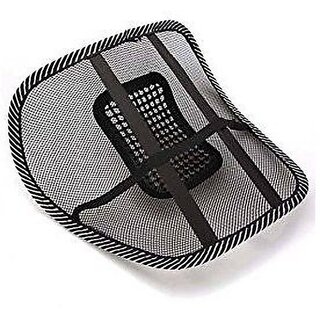 Prachiva Sales Acupressure Chair Back Rest Car Seat Lumber Support Lumbar Support (Black) Back / Lumbar Support