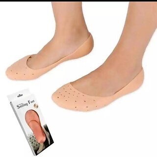                      Bindian Silicon Foot Protector Moisturizing Socks (Pack Of 1)                                              