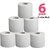 Parsvnath Ultra Soft Premium Quality Toilet Tissue Paper Roll 2 Ply Multi Uses 100% Natural Pack Of 6 Toilet Paper Roll (2 Ply, 220 Sheets)