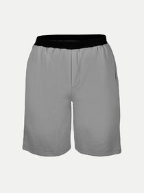 Mens Dark Grey knitted Casual Shorts