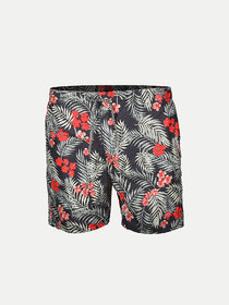 Men Printed Beach wear shorts - Green Colour