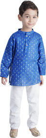 Stylish Blue Dots Printed Kurta Pyjama for Boys